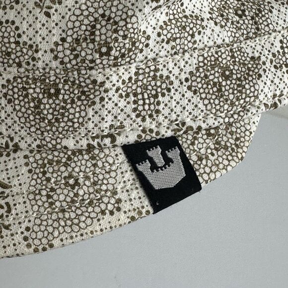 Goorin Bros Women’s Brown White Floral Y2K Newsboy Military Cadet Hat Women’s M - Picture 9 of 9